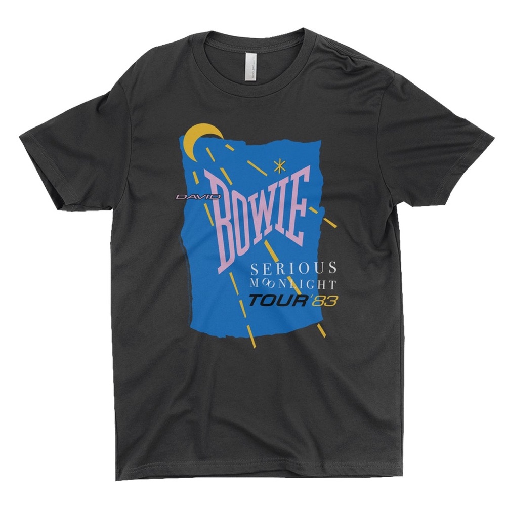David Bowie Serious Moonlight Tour ‘83 T shirt